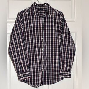 Tommy Hilfiger Multicolor Plaid Button-Down Shirt Boys size 18 Preowned
